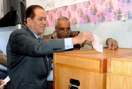 Prime Minister-Designate Kamal Ganzouri casts his vote in the parliamentary elections, Heliopolis, Cairo, Egypt - 28 Nov 2011