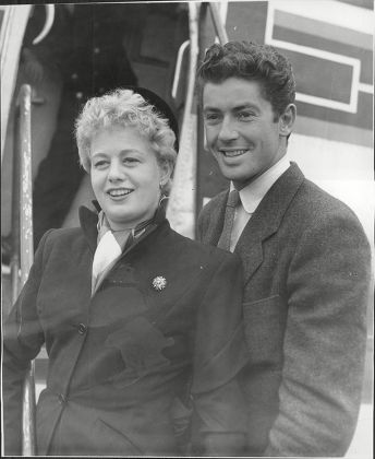Shelly Winters And Farley Granger At Heathrow Airport