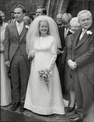 Joy Crispin Marries Robin Wilson Son Of Prime Minister Harold Wilson Also Pictured (right)