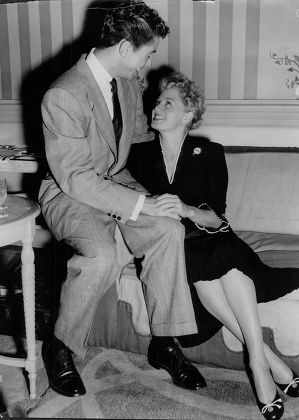 Actress Shelley Winters And Actor Farley Granger At The Savoy Hotel