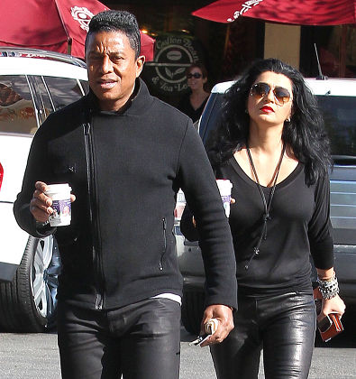 Jermaine Jackson and Halima Rashid out and about in Los Angeles, America - 01 Dec 2011