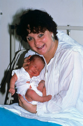 JANICE LONG WITH HER NEW BABY - 1988