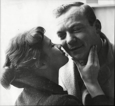 Actor Aldo Ray With His Girlfriend Actress Miss Heather Sears At London Airport