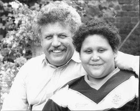 Colin Welland Writer And Actor With His Son Chrissie Welland 1986.