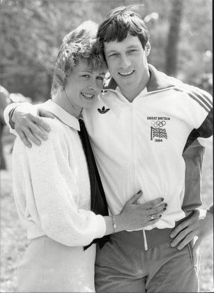 Allan Wells Athlete And Wife Margot Wells 1984.