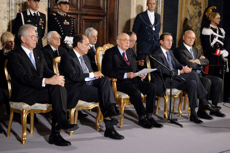 Ceremony to Exchange Christmas Greetings with High Offices of State, Quirinale, Rome, Italy - 20 Dec 2011
