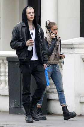 Alice Dellal shopping at Agent Provocateur with boyfriend, Notting Hill, London, Britain - 11 Jan 2012