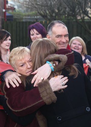Tommy Sheridan returns home after being released from prison, Glasgow, Scotland, Britain - 30 Jan 2012