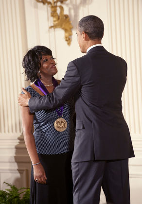 President Barack Obama presents the 2011 National Medals of Arts and National Humanities, the White House, Washington DC, America - 13 Feb 2012