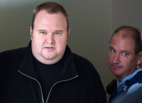 MegaUpload.com founder Kim Dotcom released on bail, North Shore District Court, Auckland, New Zealand - 22 Feb 2012