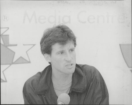 Sebastian Coe Athlete During Press Conference At Athletes Village In Auckland Sebastian Coe Baron Coe Lord Coe Kbe (born 29 September 1956) Often Known As Seb Coe Is An English Former Athlete And Politician. As A Middle Distance Runner Coe Won Four O