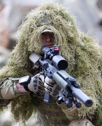 Sniper Grenadier Guards His Weapon Editorial Stock Photo - Stock Image ...