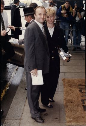 Phil Collins Pop Star His Wife Editorial Stock Photo - Stock Image