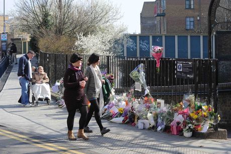 Tributes for murder victim Gemma McCluskie, London, Britain - 12 Mar 2012