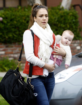 Jessica Alba Daughter Haven Editorial Stock Photo - Stock Image