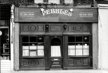 Pebbles Restaurant Clapham Owned By Ted Knight (not Pictured) 1988.