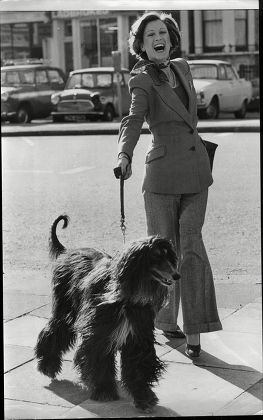 Model Renate Zatsch Walking Dog 1975 Editorial Stock Photo - Stock ...