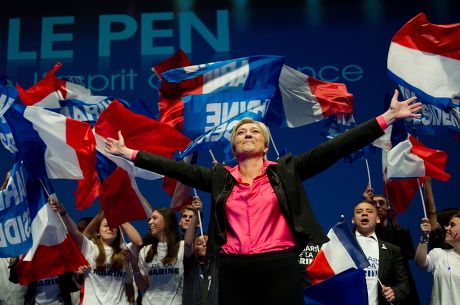Front National, French presidential election campaign meeting, Nice, France - 30 Mar 2012
