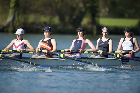 Natalie Redgrave (centre) The Daughter Of Sir Steven The Multi Olympic Rower. She Has Been Named To Row In The Womens Oxford Vs Cambridge Boat Race Held A Day After The Mens At Henley On Thames 27th March 2011. Training At The Upper Thames Rowing Clu