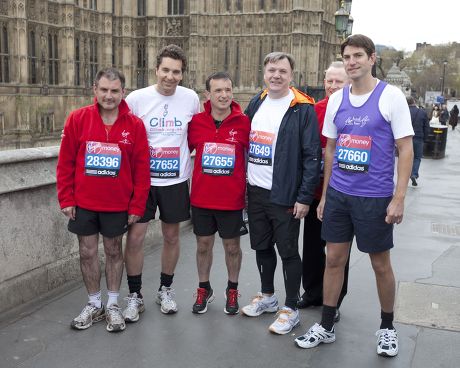 MPs in training for the London Marathon, Britain - 16 Apr 2012