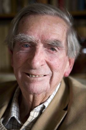 Lord Denis Healey at home in Alfriston, East Sussex, Britain - 23 Apr 2012