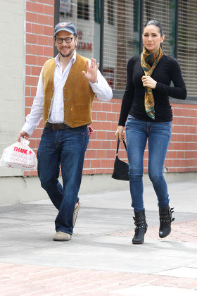Rob Schneider and wife Patricia Azarcoya Arce out and about, Los Angeles, America - 03 May 2012