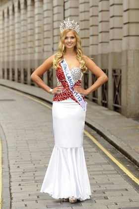 Charity auction of Miss England dresses, London,Britain - 09 May 2012