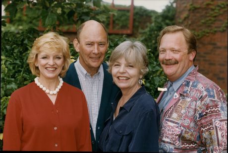The Cast Of The Play Don't Rock The Boat (ltor) Jane Rossington Garfield Morgan Pauline Yates And Michael Sharveu Martin. The Play Is At The Orchard Theatre In Dartford