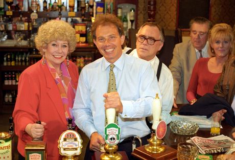 'Coronation Street' TV Programme. Tony Blair visit. - 1996