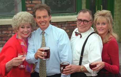 'Coronation Street' TV Programme. Tony Blair visit. - 1996