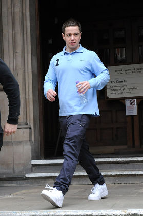 Sam Hallam leaving the Royal Courts of Justice, London, Britain  - 17 May 2012