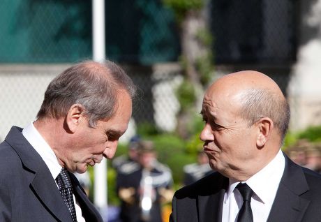 French Ministry of Defence handover ceremony, Paris, France - 17 May 2012