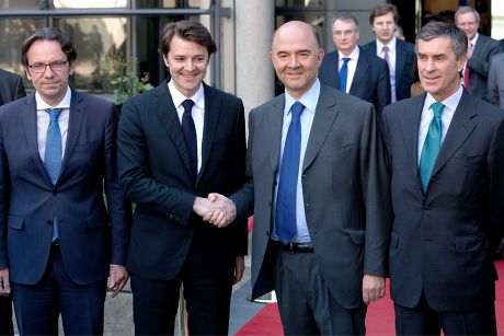 French Ministry of Economy and Finance handover ceremony, Paris, France - 17 May 2012