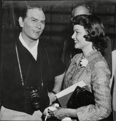 Yul Brynner (with Hair) And Gene Tierney