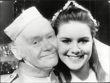 Actor And Comedian Charlie Drake (died 12/06) And His Teenage Cinderella 17-year-old Emma Harbour Appearing Together In Pantomime.