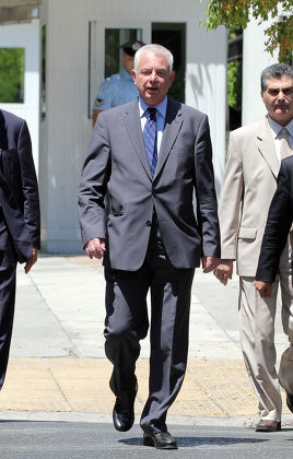Temporary Greek Prime Minister Panayiotis Pikramenos arriving at the Presidential Mansion, Athens, Greece - 13 Jun 2012