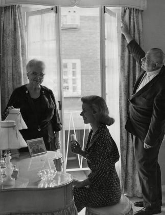 Mrs Louise Collins And Her Parents Dr And Mrs Andrew Cordier In The Bedroom Of Her Mews Home On The Dressing Table Stands A Picture Of Louises Husband Peter