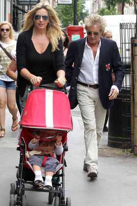 Penny Lancaster Rod Stewart Baby Aiden Editorial Stock Photo - Stock ...