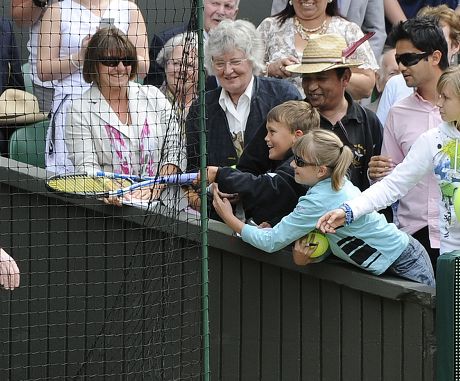 Andy Roddicks Racket Given Young Boy Editorial Stock Photo - Stock ...