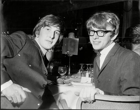 Peter Asher And Gordon Waller Who Make Up The Pop Duo Peter And Gordon At A Variety Club Luncheon