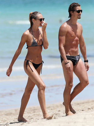 Candice Swanepoel and boyfriend Hermann Nicoli in Miami, Florida, America - 03 Jul 2012