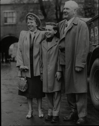 Young American Actor Bobby Driscoll With His Mother And Father Cletus And Isabelle