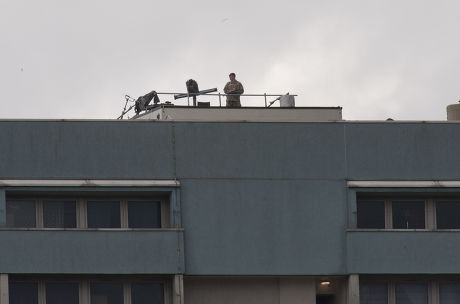 Soldiers Setting Antiaircraft Position Atop Fred Editorial Stock Photo ...