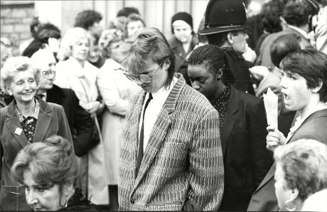 Actor Kevin Kennedy At The Funeral Of Actress Pat Phoenix.