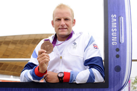 Alex Partridge,Team GB rower and bronze medal winner at the Samsung pin store, London 2012 Olympic Games, London, Britain