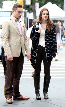 Ed Westwick Leighton Meester Editorial Stock Photo - Stock Image