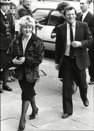 Actors Johnny Briggs And Lynn Perry Arrive For The Funeral Of Actress Pat Phoenix In Manchester.