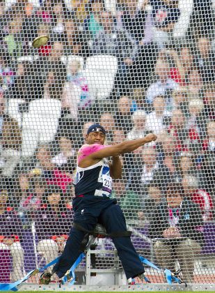 The 2012 London Paralympic Games, Athletics, Discus, Britain - 02 Sep 2012