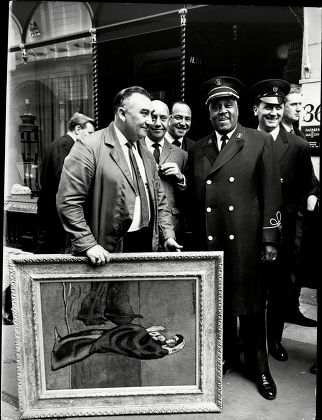 David Mann Who Bought A Picasso Painting At Auction Pictured Walking It Down Bond Street In London.