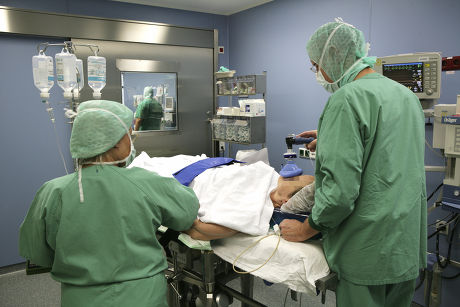 Patient Put Under Anaesthetic Before Operation Editorial Stock Photo ...